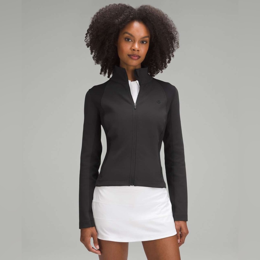 Lululemon💎RARE LIKE NEW•Wind-Resistant Golf Jacket•Spacer Texture Play•Black• 8